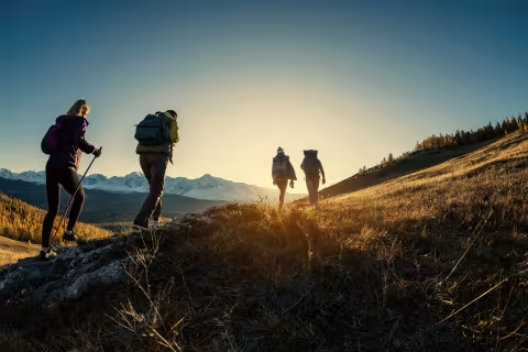 Men hiking 
