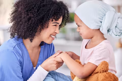 Nurse & Child holding hands