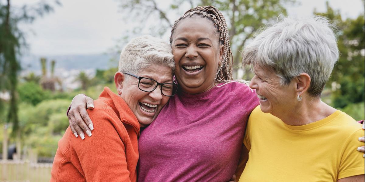 3 woman hugging
