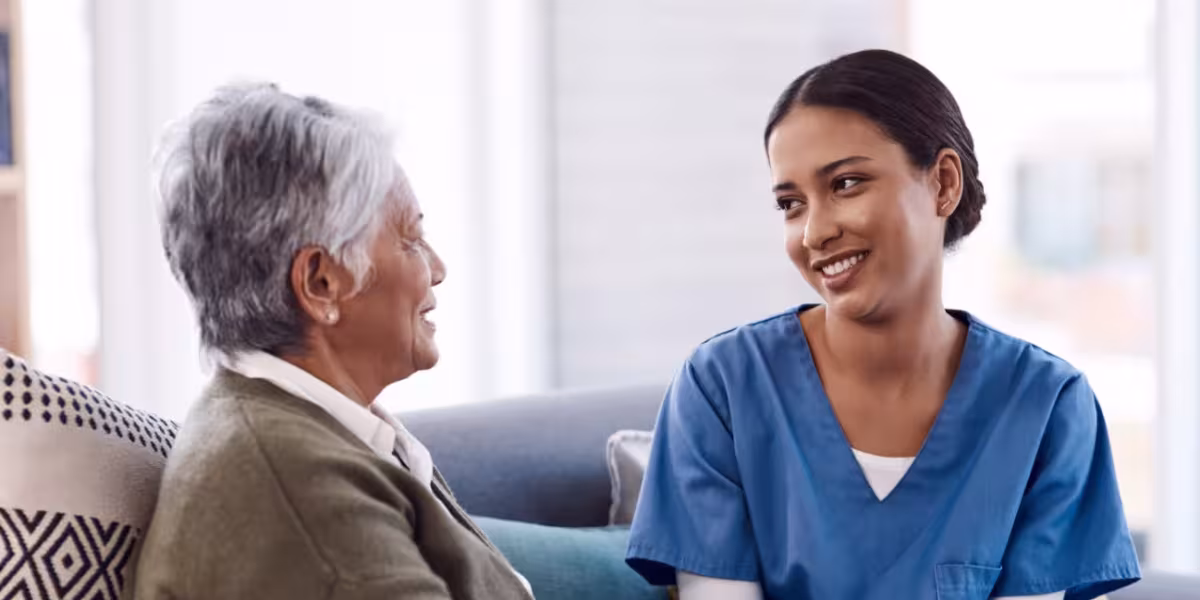 Woman and nurse 