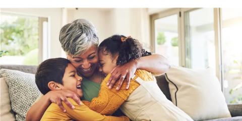 Nanny with grandchildren